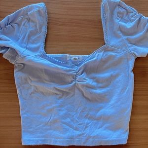 Stitch & Pine Blue Crop Top